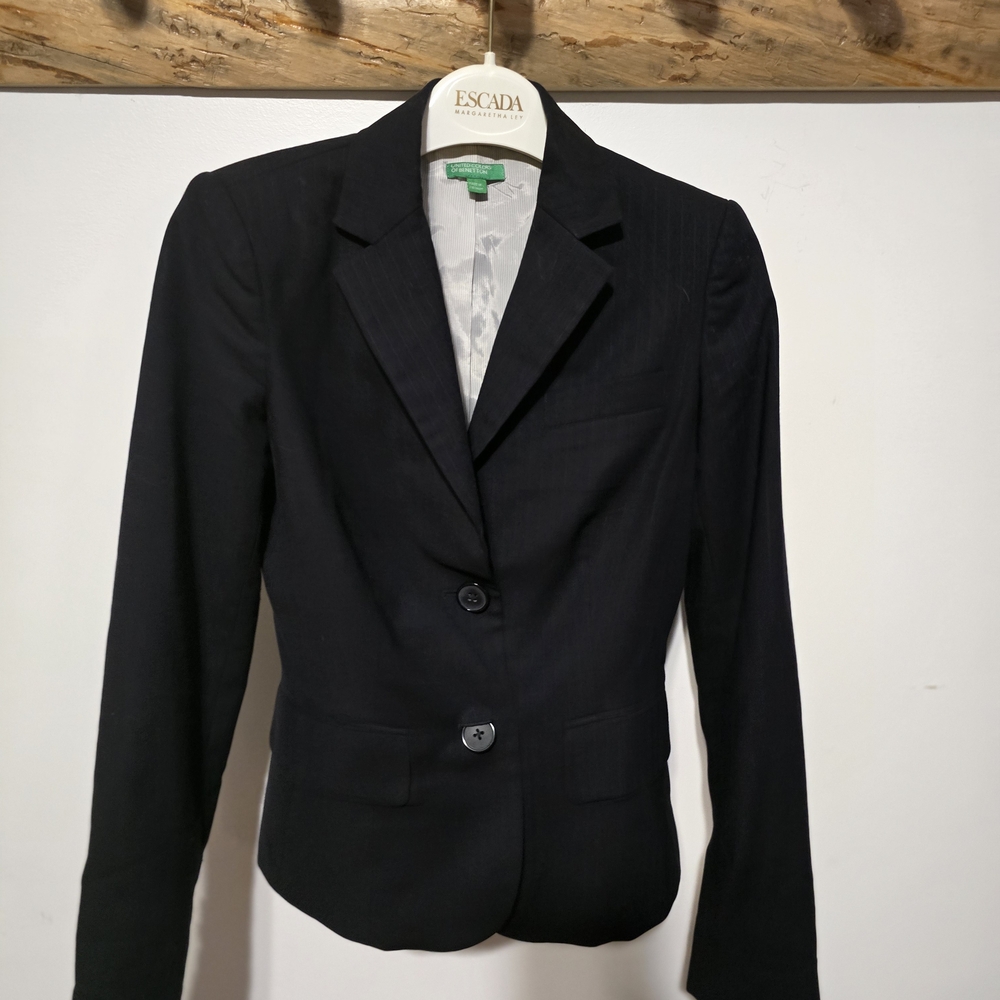 United Colors Of Benetton Classic Black Blazer